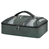 SyXIOP Insulated Casserole Carrier Bag Cartoon Funny Black Weimaraner Dog