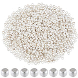 SOFPLATE 1 Box 2000Pcs 2mm Round Crimp Beads Metal Crimp Spacer Beads Silver Stopper Clamp Ends Rondelle Crimper Cord End Caps f