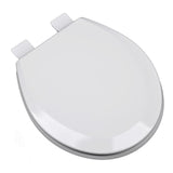 Bath D cor 1F1R5-00 Premium Molded Wood Round Toilet Seat with Adjustable Hinge & OSG, White