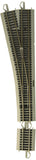 Bachmann Trains EZ COMMAND DCC EQUIPPED #5 TURNOUT LEFT NICKEL SILVER EZ TRACK With Grey Roadbed HO Scale
