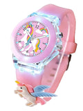 Oculus 3D Flying Unicorn Analog Watch For Kids Girls Boys, Children Analog Led Lights Watch For Kids Gift Birthday Baby Suitable