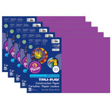 Construction Paper, Magenta, 12 x 18, 50 Sheets Per Pack, 5 Packs