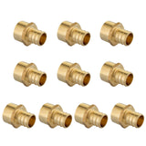 (Pack of 10) EFIELD Barb Pex 3/4 x 1/2 Female NPT Thread Adapter Crimp Brass Fitting