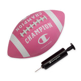 Champion Blitz Football (Junior, Optic Pink/White), All-Weather Football, Enhanced Grip, Durable Rubber Cover and Molded Laces,