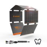 FlexSolar 60W Foldable Solar Panel, Portable Solar Charger with USB-C/USB-A QC3.0/DC 20-28V Port, IP67 Waterproof Solar Panel fo