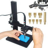 3DZWMAN Vertical Heat Pressing Machine,Heat Set Insert Tool,Brass Inserts 3D Printing,Heat Set Insert tip for Thread Knurled Nut