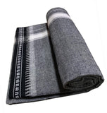 Prakasam Cotton Mens Single (1.28 X 2.00 Mtrs) Colour Thalapathi Border Dhoti/Fine Quality Single Dhoti (Ash)