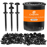 Coopache Nylon Universal Cable Tie Buckle For Car Heavy Duty 150 Pcs