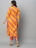 Gosriki Women'S Cotton Blend Straight Printed Kurta With Pant Set (Sumali Red-Gs_Xxl_Red_Xx-Large),Red,2,B0CGD7P9B5