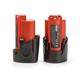 ExpertPower 2 Pack 12-Volt Lithium Replacement Battery for Milwaukee M12, 48-11-2401, 48-11-2402, 48-11-2420, 48-11-2430, 48-11-