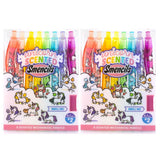 Mechanical Smencils (2 Pack) - Patented Gourmet Scented Mechanical Pencils, 8 Count, Medium Point (0.7mm) (Unicorn)