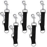 Frienda 5 Pcs Braided Poly Collar Backup Dog Collar Clip Double Ended Nylon Dog Connector Strap Collar Backup Clip Safety Clip f