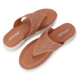 Ortho Joy Doctor Fancy Slipper For Women || Orthopedic Women'S Fancy Sandal For Women,Tan,2.5,B0CQFNTHF4
