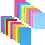 Pasimy 30 Pcs Bulk Spiral Notebook, College Ruled Spiral Bound Notebooks Journals 8.3 x 5.5 Inch, 15 Pastel Color Journals Schoo