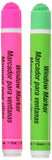 HYKO Products 40617 NEON Window Marker, .4 oz, Pink/Green