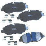 Bendix Premium SBM1693 Semi-Metallic Front Brake Pads for Select Models Dodge Sprinter 2500, Freightliner Mercedes-Benz Metris,