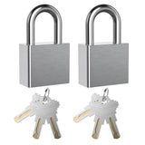 AST Upgraded Stainless Steel Padlock with High Security Cylinder, 3 Brass Keys, 1-9/16 (40mm) Wide Indoor and Outdoor Use Padloc