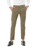 FYLTR Mens Straight Fit Stretch Cotton Khaki Trousers with Elasticated Waistband -Soft Handfeel (Mythical Olive, 34)