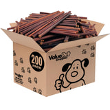 ValueBull Collagen Sticks for Small Dogs, 12 Inch Thin Chews, Natural Dog Treats, 200 Count Bulk Pack - Supports Joints, Skin &