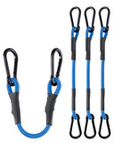 8 Pack 12 Inch Heavy Duty Bungee Cords with Carabiner Hooks, 190 lbs Max Strength Bungee Straps for Cargo, Bike, Cart, Roof Rack