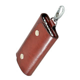 Instabuyz Leather Key Pouch Keychain For Men & Women Key Holder Wallet With Key Ring | Compact Key Organizer Case For Car Keys