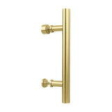 National Hardware N700102 Interior Sliding Barn Door Hardware Madison Pull, 12Inches, Easy to Install, Brushed Gold