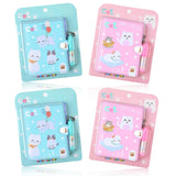 JieyueJewelry 4 Pcs Small Notebook with Pen Cute Notebooks for Girls