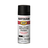 RustOleum 7798830 Stops Rust Spray Paint, 12 oz, SemiGloss Black