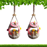 The Shine Store Handmade Artificial Flora Jute Balcony Hanging Birds Nest For Home Decor For Hanging In Hall Patio Garden Tree P