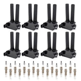 ENA 8 UF504 Ignition Coil Pack 16 Iridium Spark Plug for 92145 Compatible with Chrysler Dodge Jeep Ram Aspen Challenger Durango