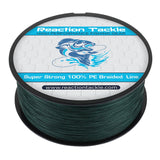 Reaction Tackle Braided Fishing Line Moss Green 80LB 150yd