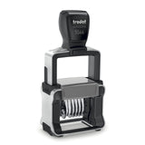 Trodat Professional SelfInking Numberer, Six Bands/Digits, Type Size: 1 1/2, Black