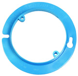 Carlon A471 Outlet Box Plaster Ring, Round, Raised, 4Inch Diameter, Blue