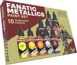 The Army Painter, Warpaints Fanatic Metallics Paint Set, 10 x 18 ml Acrylic Metallic Paints, Incl. Gold, Copper, Metal, Bronze a
