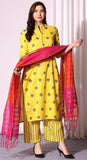 Anni Designer Women'S Pure Cotton Straight Kurta With Palazzo & Dupatta (Kpzd-Cot-10002-Yellow_Xl_Yellow_X-Large),Yellow,XL,Cotton Blend,Straight,Dupatta, Palazzo