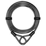 Titanker Bike Lock Cable,12mm Thick Security Cable with Loops Heavy Duty Steel Cable Vinyl Coated Bike Cable Lock Security Chain