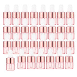Easeen 50 Pcs Sample Bottles, 1ml Pink Mini Dropper Bottles With 2 Pcs Plastic Droppers for Traveling Essential Oils, DIY Cosmet