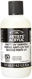 Winsor & Newton Professional Acrylic Medium, Matt UV Varnish, 125ml (4.2oz)