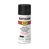 Rust-Oleum 401641 Stops Rust Spray Paint, 12 oz, Matte Black