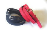 Generic WomenS Xxl Oversize Plus Size Denim Material Jeans Belts Black And Red 2 Pcs