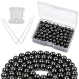 Cherry Tree Collection 100Pcs Set Black Obsidian 6mm Beads