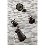Kingston Brass Kbx8142Zx Millennium Tub And Shower Faucet, 7.31 X 8 X 72, Polished Brass