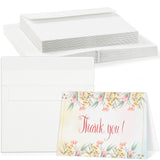 Prudiut 20 Sets Watercolor Cards with Envelopes, 140 lb/300 GSM Watercolor Paper Cards, 4x6 Inch Foldable Blank Cards and Envelo