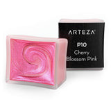 ARTEZA Metallic Watercolor Paint, Cherry Blossom Pink A712, Set of 2 Half Pans, Pearl Paint, Vibrant and Pearlescent Hues, For I