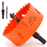 Koopi 3 1/4 inch Hole Saw with Arbor and Drill Bit, 3.25 in M42 Bi-Metal Hole Cutter - Quick & Smooth Cutting for Metal, Wood, P