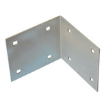 Dock Edge Stationary Dock Corner Plate, Galvanized, 7/16 Holes for 3/8 Carriage Bolts, grey