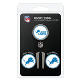 Team Golf NFL Detroit Lions Divot Tool Pack With 3 Golf Ball Markers Divot Tool with 3 Golf Ball Markers Pack, Markers are Remov