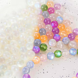 AUTUMNSWAN UV Color-Changing Cat's Eye Resin Beads, 10mm, 100 Pieces, Sunlight-Sensitive for DIY Bracelet Making, Craft Accessor