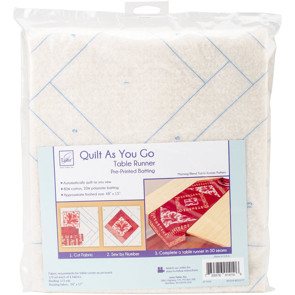 June Tailor Quilt As You Go Table Runner Quilt Pattern Morning Blend ...