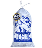 Marcel & Royce Plastic Ice Bags With Drawstring - 10 LB 100 Pack | Clear Cube Bags for Storing Ice | Heavy Duty Bags for Ice Mac